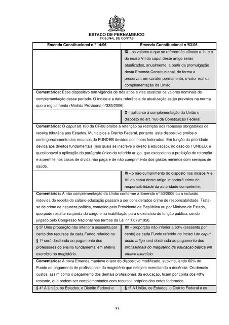 CARTILHA DO FUNDEB - Recife/PE - MinistÃ©rio PÃºblico - RS