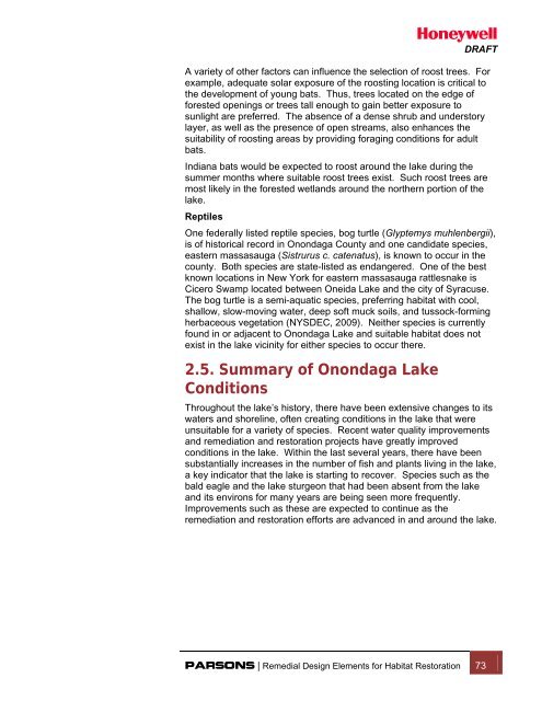 Habitat Plan 2 - Onondaga Lake Partnership