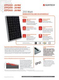 Suntech NEW datasheet 250W - Solar360