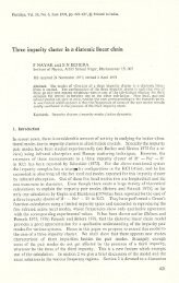 Three impurity cluster in a diatomic linear chain - Institute of Physics