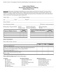 Auburn School District Discrimination Complaint Form