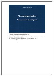 Picturesque studies Sequentional analysis - Technische Universiteit ...