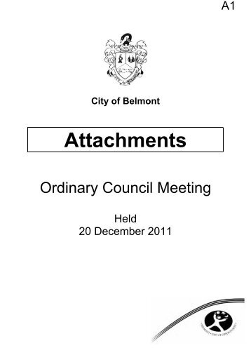 Attachments - City Of Belmont