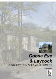 Goose Eye & Laycock - Bradford Metropolitan District Council