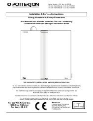 Installation & Service Instructions Envoy Flowsure ... - AC Wilgar