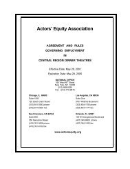 Dinner Theatre Rulebook (Central Region) 01-05 - Actors