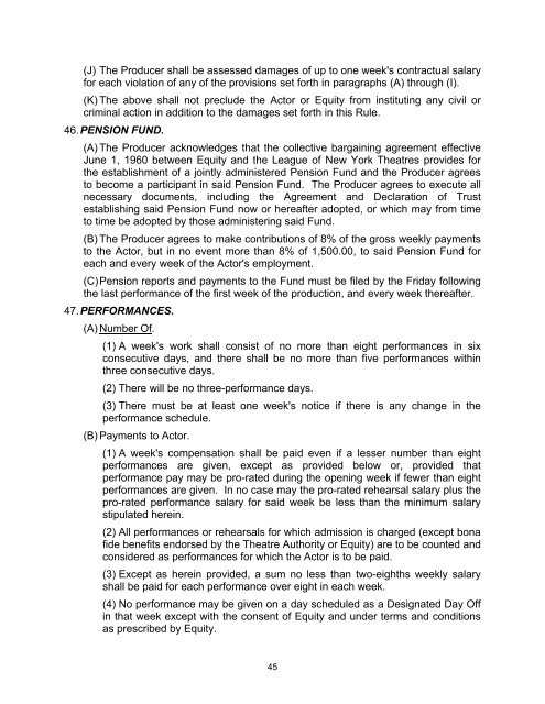 Dinner Theatre Rulebook (Central Region) 01-05 - Actors