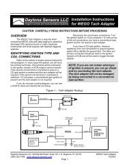 WEGO Tach Adapter Installation Instructions - Daytona Twin Tec
