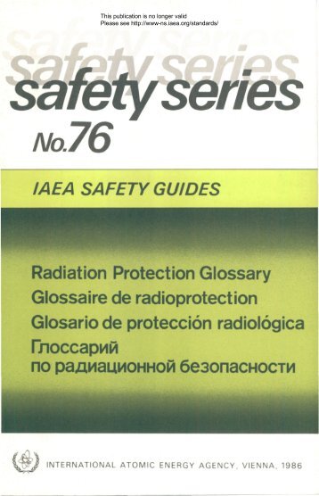 IAEA SAFETY GUIDES - gnssn - International Atomic Energy Agency