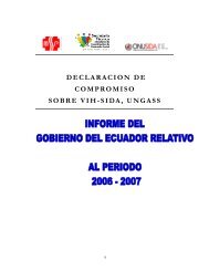 Ecuador - Country Progress Report - unaids