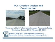 PCC Overlay Design and C t ti Construction - American Concrete ...