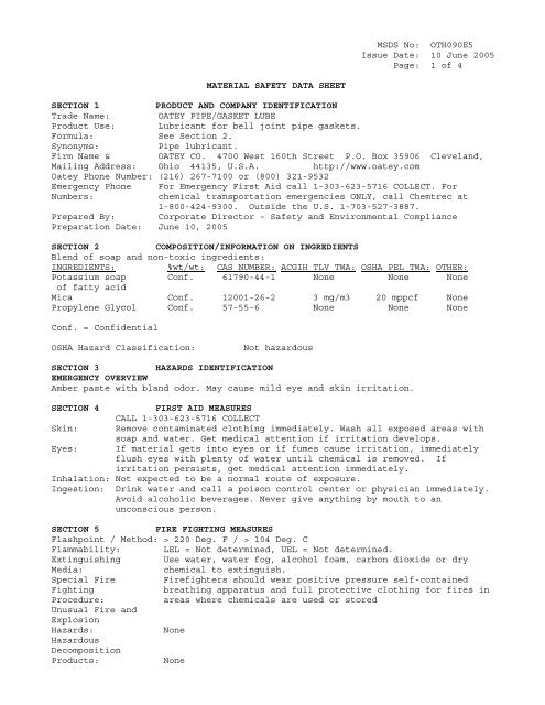 OATAY Pipe Lubrication 30600