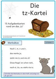 Die tz-Kartei - Zaubereinmaleins