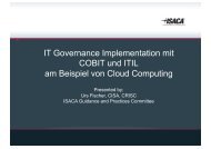 IT Governance Implementation mit COBIT und ITIL am Beispiel von ...