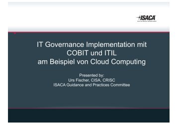 IT Governance Implementation mit COBIT und ITIL am Beispiel von ...