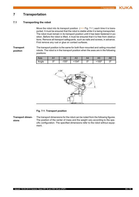 KR 16 arc HW, KR 16 L8 arc HW - KUKA Robotics