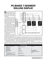 PC-Based 7-segment Rolling disPlay