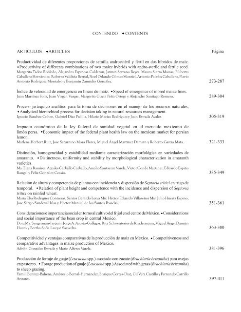 artículos articles 273-287 289-304 305-319 321 ... - INIFAP Zacatecas