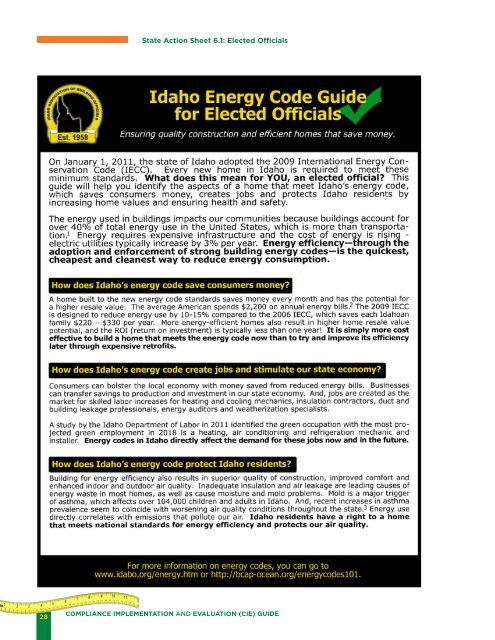 (CIE) Guide - Building Energy Codes