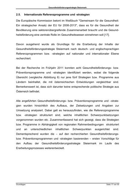 Gesundheitsförderungsstrategie Steiermark - Gesundheitsserver ...