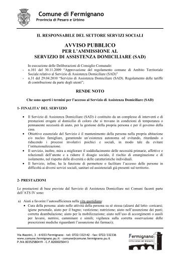 2010-05-SAD-AvvisoPubblico - Comune di Fermignano