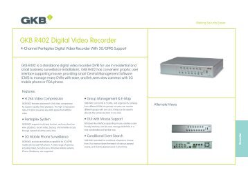 GKB R402 Digital Video Recorder - Seadan Security & Electronics