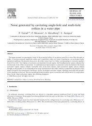 Noise generated by cavitating single-hole and multi-hole orifices in ...