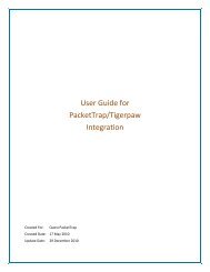 Tiger Paw - Integration User Guide - Communities