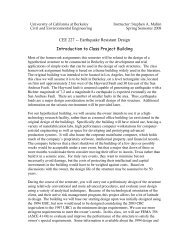 CEE 227 -- Earthquake Resistant Design Introduction to Class ...