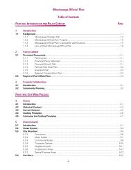 Table of Contents - City of Mississauga