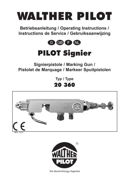PILOT Signier 20360_D_GB_F_NL_09_11.indd - Walther Pilot