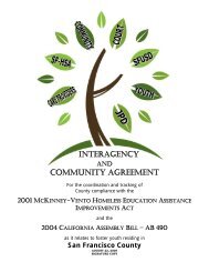 INTERAGENCY COMMUNITY AGREEMENT - SFUSD School ...