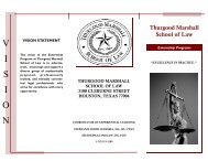 Externship Brochure - Thurgood Marshall School of Law