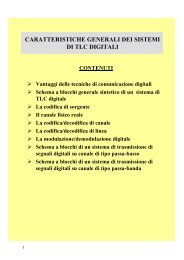 caratteristiche generali dei sistemi di tlc digitali - I.T.I.S. 