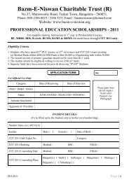 bazm-e-niswan2011application - SECAB