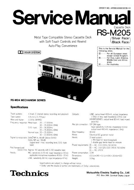 Service Manual - Loscha