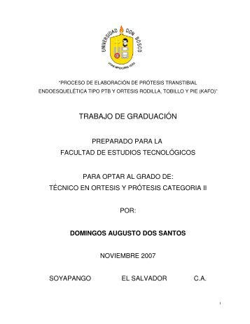 TESIS FINAL DOMINGOS - DSpace Universidad Don Bosco