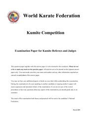 World Karate Federation - Swiss Karate Union