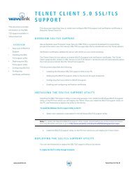 OVERVIEW SSL/TLS SUPPORT - Wavelink