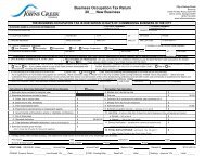 City of Johns Creek 2009 Business Occupation Tax Return - New ...