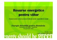 Proiectul Resurse energetice pentru viitor