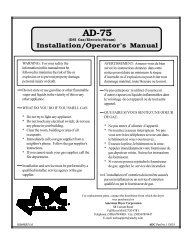 AD-75 Install-Oper113035 - Express Parts and Service