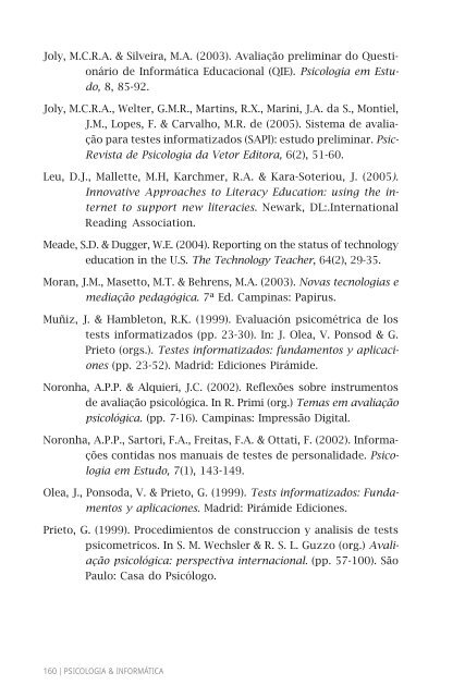 PSICOLOGIA & INFORMÃTICA - BVS Psicologia ULAPSI Brasil