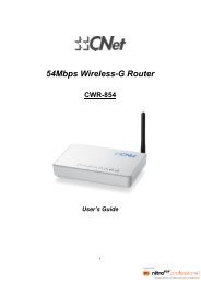 Wireless-G Router - CNet