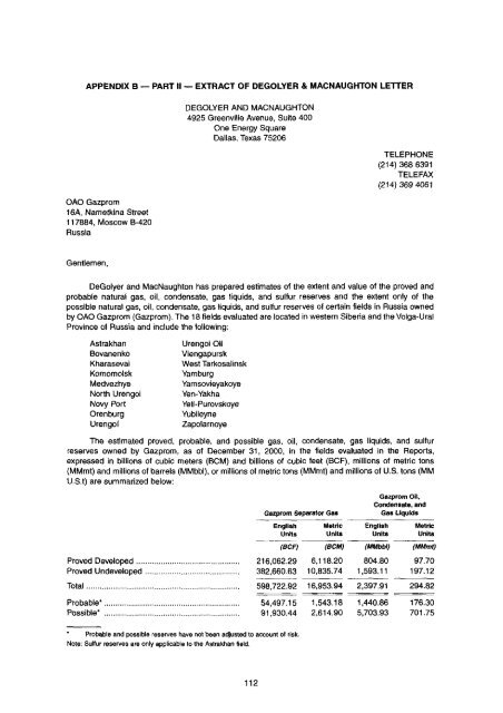 Open Joint Stock Company Gazprom