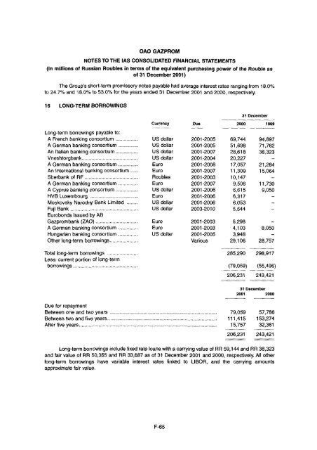 Open Joint Stock Company Gazprom