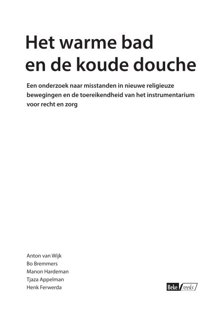 Het warme bad en de koude douche - Rijksoverheid.nl