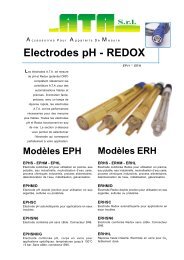 Electrodes pH - REDOX - A.T.A. srl