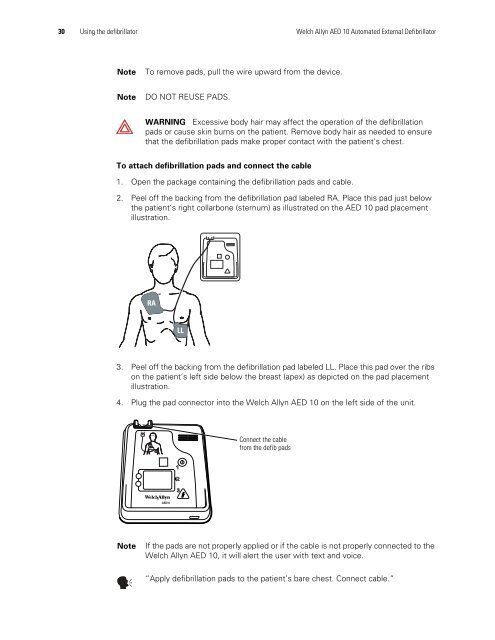 AED 10 User Manual - Welch Allyn