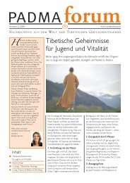 Tibetisches Heilyoga - PADMA FORUM